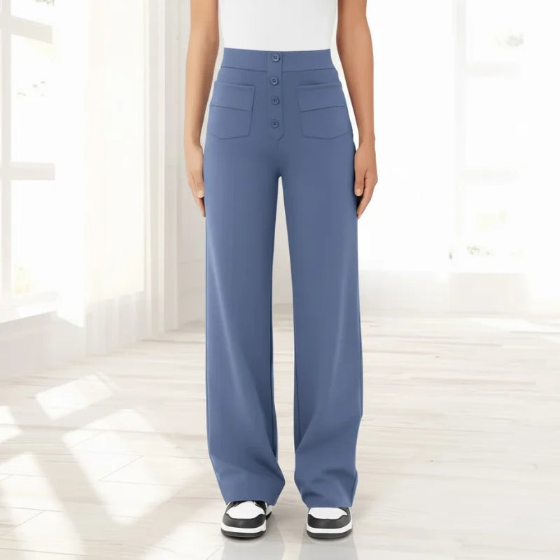 ELEGANTIEE | Perfect Fit High-Waisted Casual Pants
