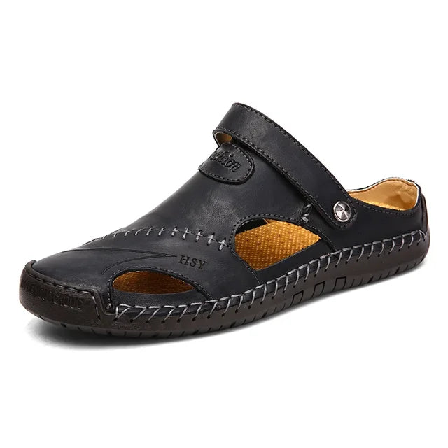 ELEGANTIEE | Orthopaedic leather sandals for men