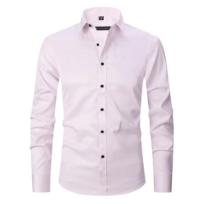 ELEGANTIEE| ElasticFit™ – Slim Shirt Anti-Crease Premium