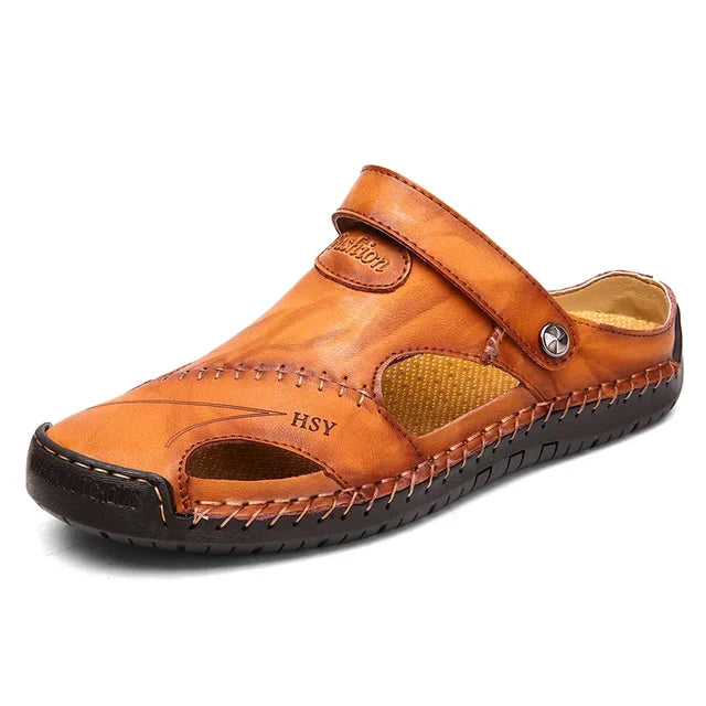 ELEGANTIEE | Orthopaedic leather sandals for men