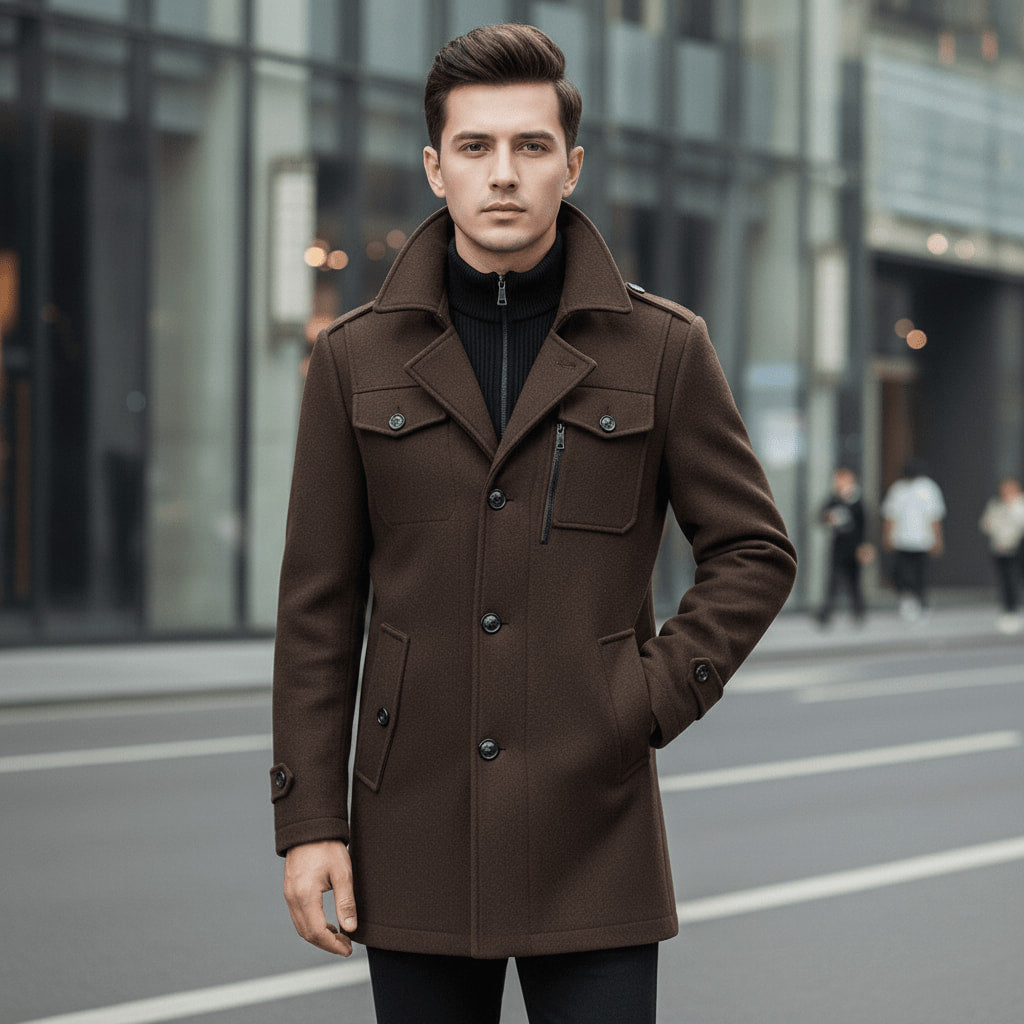 ELEGANTIEE | Two-Piece Men’s Coat